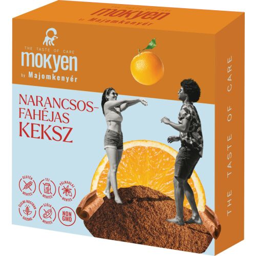 Majomkenyér narancsos-fahéjas gluténmentes keksz, 50g doboz - Édesség