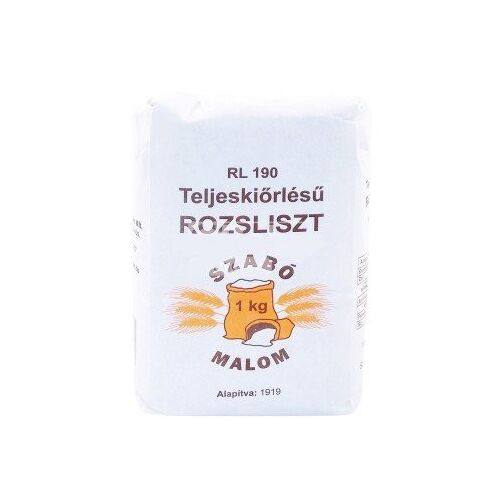 Szabó Malom teljes kiőrlésű rozsliszt rl-190 1000 g 125242706