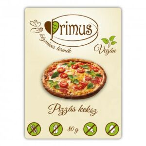 Primus vegán pizzás keksz 80 g 125243194 - Keksz