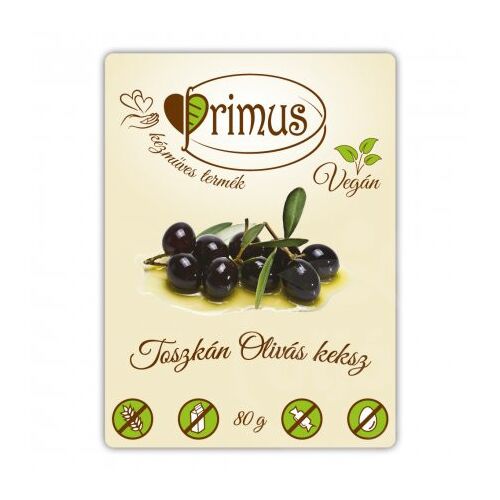 Primus vegán olivás keksz 80 g 125243195