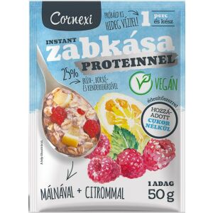 Cornexi málnás-citromos protein zabkása édesítőszerrel, vegán 50g 125243437 - Cornexi