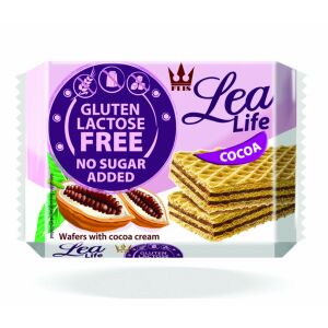 Lea life kakaós ostyaszelet hozzáadott cukor-, glutén-, laktóz nélkül 95 g 125243455 - Tartós élelmiszer
