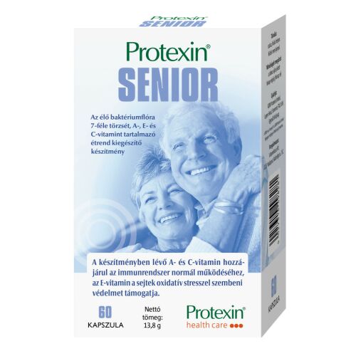 Protexin Senior kapszula, probiotikum és vitamin kiegészítő időseknek, 60 darab - Protexin