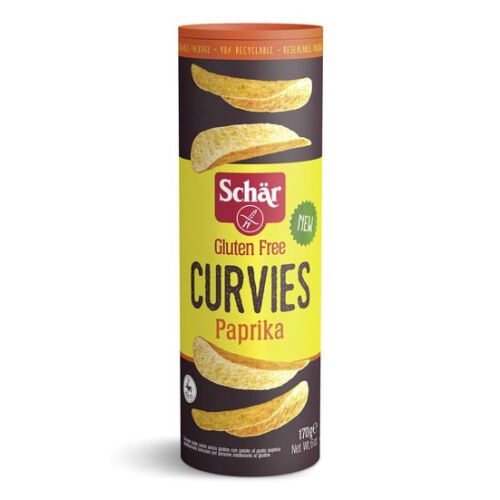 Schär curvies chips paprikás 170 g (Gluténmentes) 125243579