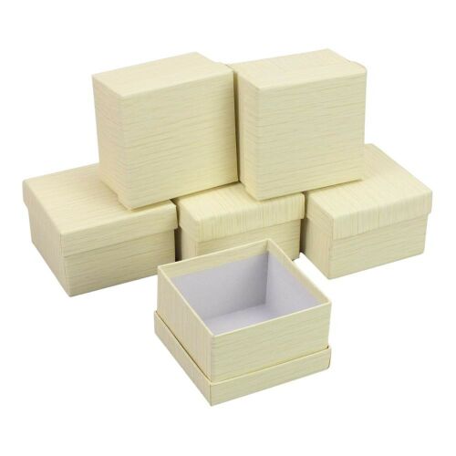 Papírdoboz négyzet 8,5*8,5cm bézs 6db/szett 125249469