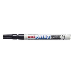 Uni-Ball Paint Marker black, 0.8-1.2mm chisel tip, for marking on any surface - Lacquer marker