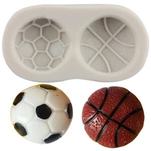 Silikonform für die Herstellung von Fußball- und Basketball-Tortendekorationen - Backformen