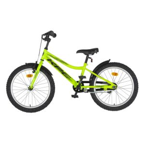 KPC FluoBike Raptor dinós VILÁGÍTÓS 20 neonzöld fluoreszkáló gyermek kerékpár