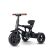 QPLAY Rito Deluxe 6 in 1 Tricycle, Black, 10-72 months, front view