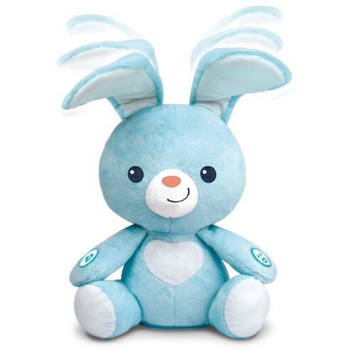 Winfun Peekaboo Light-Up Bunny, interaktív plüss játék fényekkel és hangokkal, kék színben - Altató játék