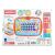 Winfun Tiny Tots Learning Pad oktató játék csomagolása, a terméket és egy gyermeket mutat, aki játszik vele