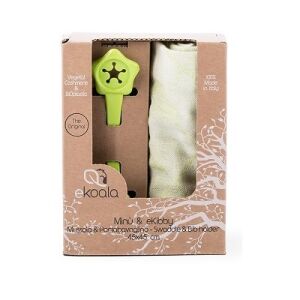 Set Swaddle si suport de prindere baveta, eKoala, Green 125258013 - Bavete, șervețele pentru bebe și Fotolii suspendate