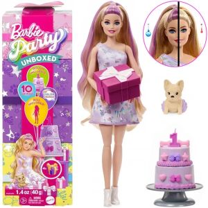 Zestaw lalki Barbie Party Reveal z akcesoriami i opakowaniem - Mattel Baba