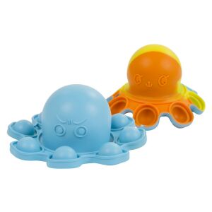 Pop it polip Oktopus sensorisches Spielzeug, blau und orange, Stressabbau Spielzeug, Fidget Spielzeug - Entwicklungsspiele für Schulkinder