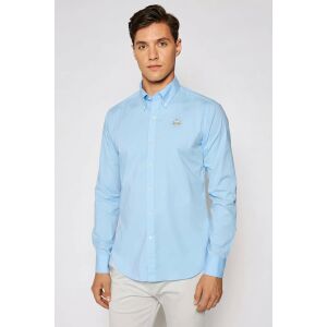 La Martina Slim fit ing hímzett logóval CCMC02 XL INTL Blue 125260494 - Férfi ing