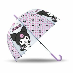 Kuromi durchsichtiger Kuppelschirm mit Charakterdruck - Hello Kitty