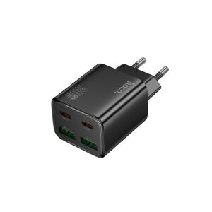 HOCO N56 FUNDADOR NETZWERK-SCHNELLLADEGERÄT (USB - TYP-C) (PD) 20 W + QC3.0 SCHWARZ 125260814 - Netzwerkadapter