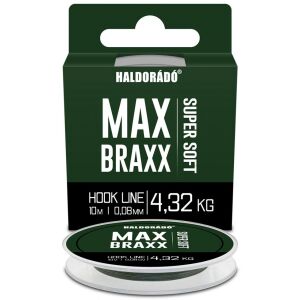 Haldorado Max Braxx Super Soft Horogzsinór 0.08mm 4.32kg - Fonott előkezsinór