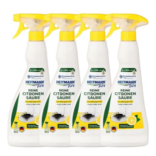 Heitmann Pure citromsavas Vízkőoldó spray (4x500ml)