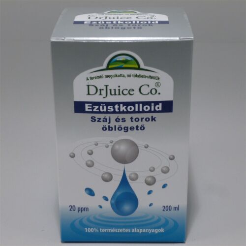 Dr. Juice Co. Ezüstkolloid szájvíz 200ml a szájhigiéniáért - Étrendkiegészítő
