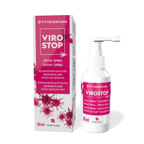 Virostop száj spray, 30ml, megfázás és influenza ellen - Étrendkiegészítő