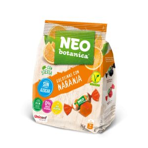 Neo Botanica stevia zselécukorka cukormentes, gluténmentes narancs ízű 72 g 125404371 - Édesség