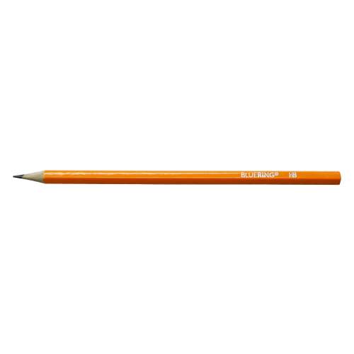 Bluering HB Graphite Pencil, orange, single pencil