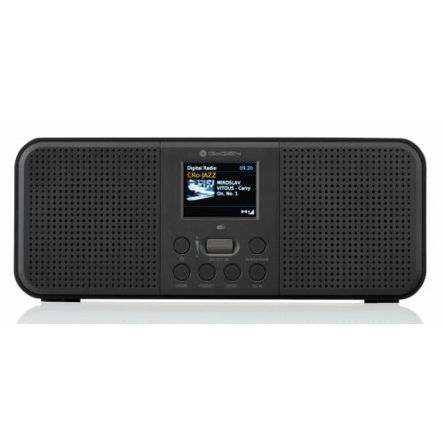 Radio DAB+\/FM GoGEN DAB 800 BTC, 2 x 2 W, Bluetooth, LCD-Farbe, Wecker, schwarz 125290961
