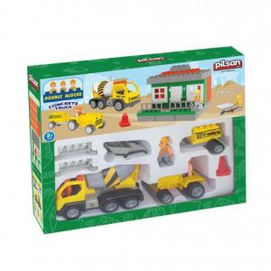 Pilsan építőkészlet teherautós 49 dbos