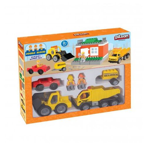 Pilsan építőkészlet dozer autós 57dbos 125306689