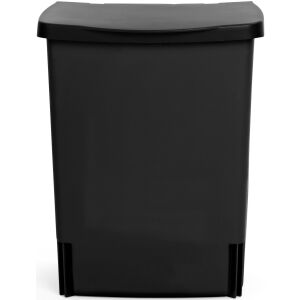 Brabantia Built in Bin beépített szemetes, ajtóra szerelhető, ajtóval együtt nyíló, felnyitható fedéllel, 10L - C méret, műanyag, fekete - 395246