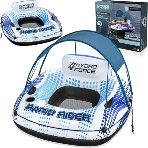 Bestway Hydro-Force nafukovacie plávajúce kreslo so strieškou 123x123x51 cm 125308030 - Plážové ležadlá