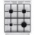 Gorenje P2241A1W gas stove top view of burners