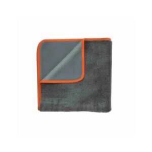 ADBL Mini Twisted Towel, 620 g/m², prosop de uscare a mașinii din microfibră, gri cu margine portocalie - ADBL Instrument de îngrijire a mașinii