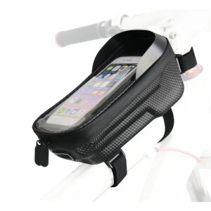 Torba rowerowa na ramę z zamkiem wodoodporna FSBFB-451 czarna 125309270 - Uchwyt na telefon na rower i motocykl