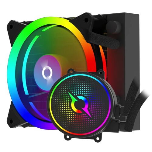 CPU-Kühler Aquarius 120 AIO Schwarz ARGB