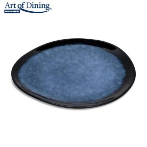 Farfurie ovală din ceramică Heinner Art of Dining Serenity, albastru, 28 cm - Servirea