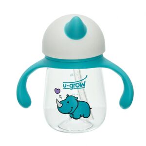 Cana cu pai din tritan 260 ml UNC03-SIP260,  U-Grow 125311018 - Pahare cu paie