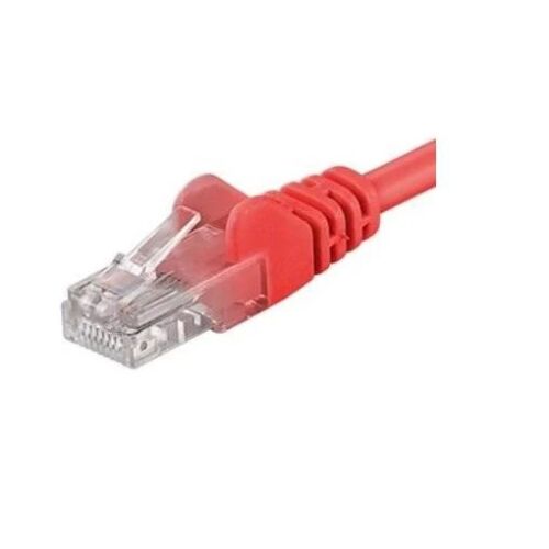 Patchkábel UTP RJ45-RJ45 Cat.5e 0.25m piros, UTP-5E-0.25-R, réz patchkábel 125311016 - Patch kábel
