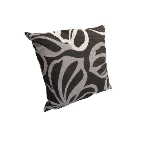 Fekete fehérvirág mintás hintaágy párna, ferde nézet