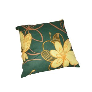 Kispárna hintaágyhoz Zöld sárgavirágos mintával