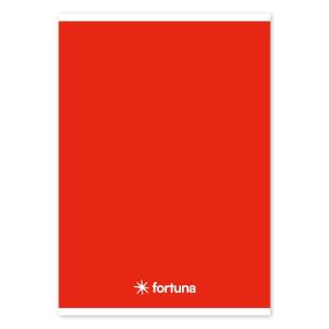 Füzet vonalas FORTUNA Monocolor A/5 32 lapos piros 125312960 - Fortuna