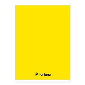 Füzet vonalas FORTUNA Monocolor A/5 32 lapos sárga 125312970 - Fortuna