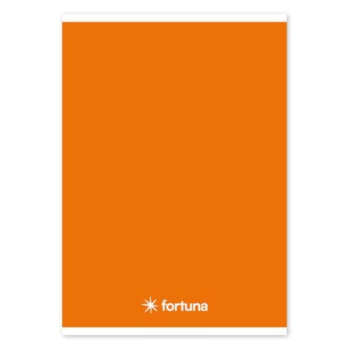 Fortuna Monocolor A5 vonalas füzet, 32 lapos, narancssárga borító - Fortuna