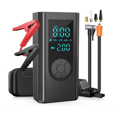 Starthilfe-Powerpack mit Reifenfüller, 5-in-1-Autobatterieladegerät, JN-015D 125313049