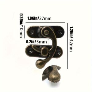 10 Darab Régi Fém Lakat Zárszerkezet Csavarokkal 125313963 - Lakat