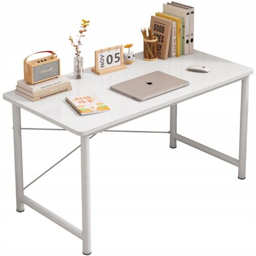 Fodym Weißer Moderner Jugend Schreibtisch 100cm für Home Office