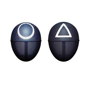 Set doua masti pentru carnaval, Squid Game, Cerc, Triunghi, Negru 125314138 - Accesorii pentru îmbrăcăminte