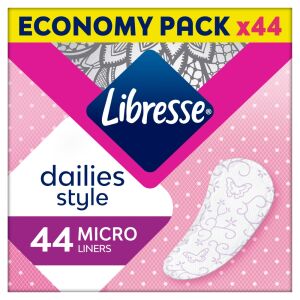Libresse Dailies Style Micro vložky, 44 kusov, ekonomické balenie, produkt intímnej hygieny - Libresse