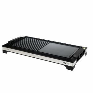 Vivax EG-5010X elektromos grill, 2200W, kivehető termosztáttal és zsírtartó tálcával, grill és sima főzőfelülettel - Vivax